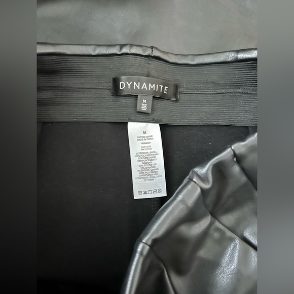 Dynamite Faux Leather Skirt, Size Medium - Picture 2 of 3